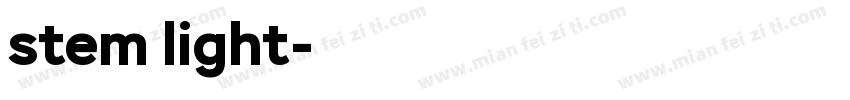 stem light字体转换